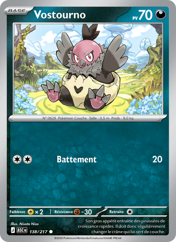 Vostourno 138 — Héros Transcendants (French Pokémon TCG card)