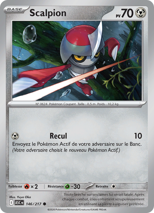 Scalpion 146 — Héros Transcendants (French Pokémon TCG card)