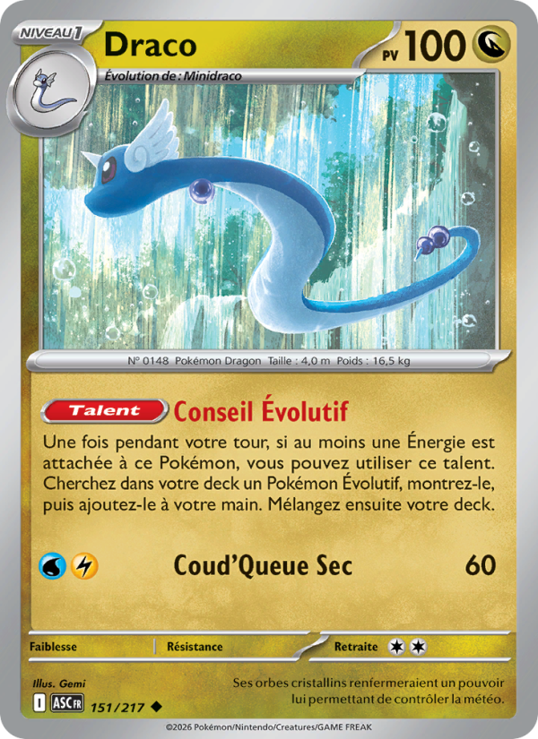 Draco 151 — Héros Transcendants (French Pokémon TCG card)