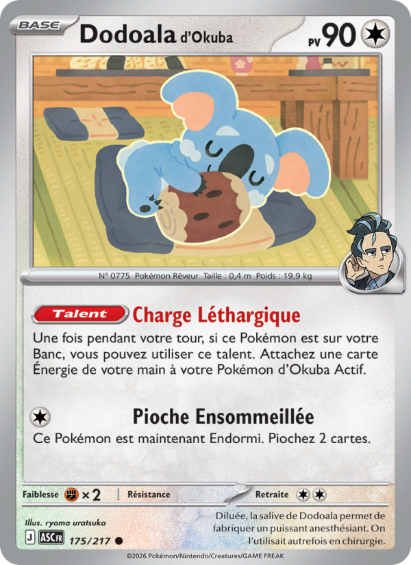 Dodoala d'Okuba 175 — Héros Transcendants (French Pokémon TCG card)