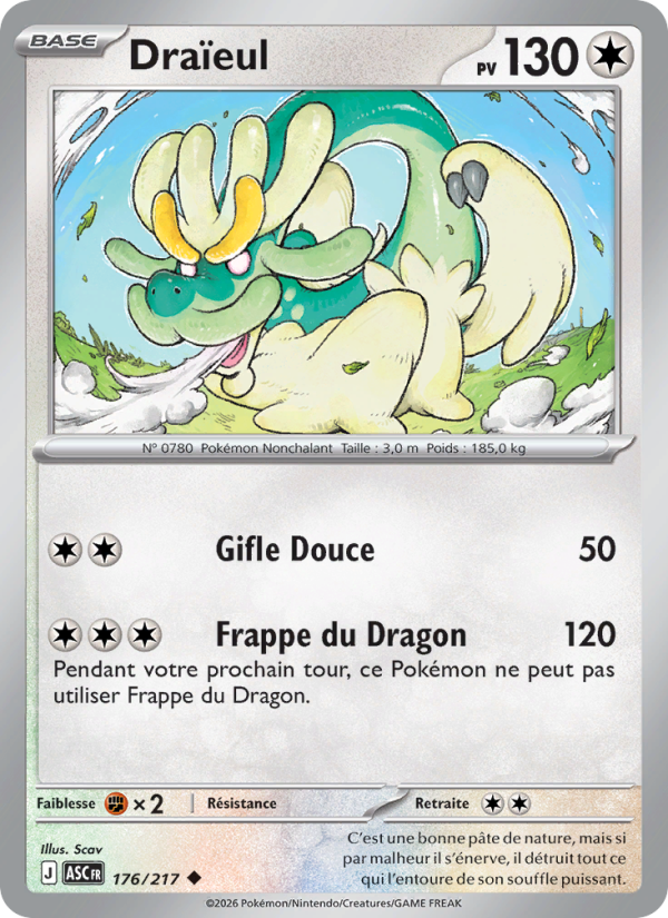 Draïeul 176 — Héros Transcendants (French Pokémon TCG card)