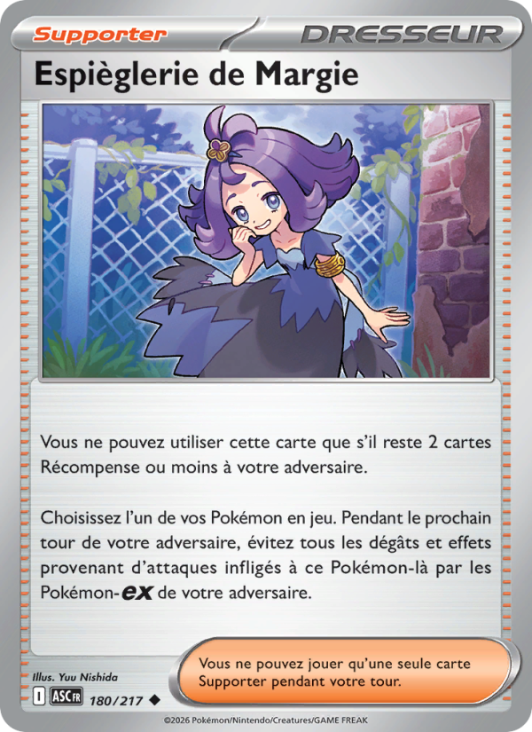 Espièglerie de Margie 180 — Héros Transcendants (French Pokémon TCG card)