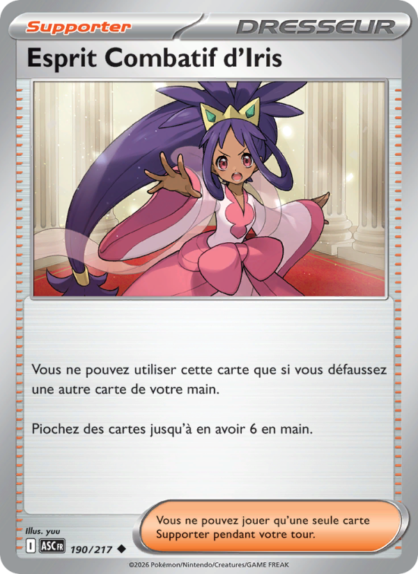 Esprit Combatif d'Iris 190 — Héros Transcendants (French Pokémon TCG card)