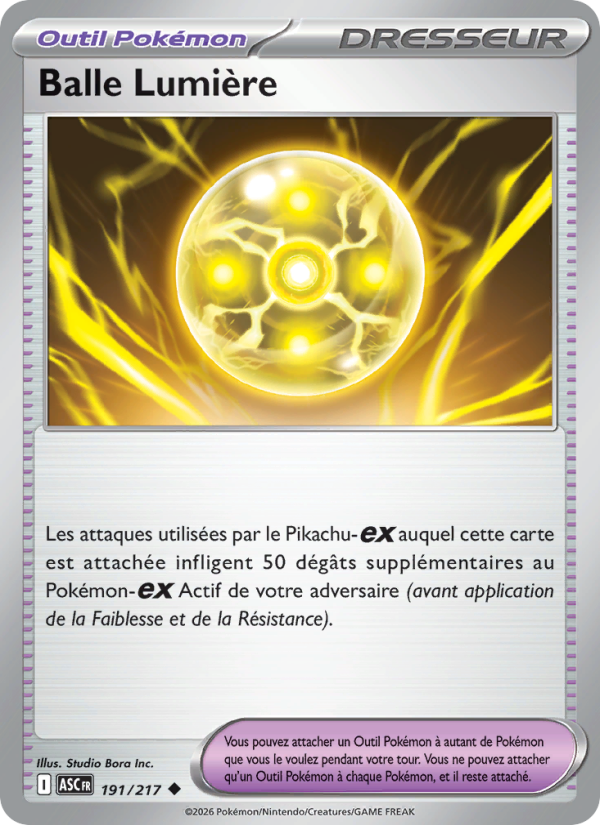 Balle Lumière 191 — Héros Transcendants (French Pokémon TCG card)