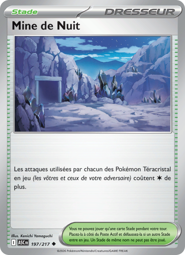 Mine de Nuit 197 — Héros Transcendants (French Pokémon TCG card)
