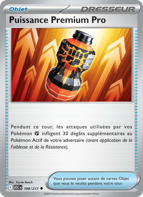 Puissance Premium Pro 199 — Héros Transcendants (French Pokémon TCG card)