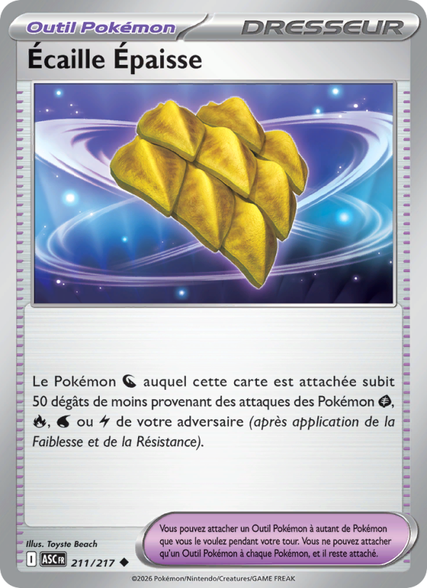 Écaille Épaisse 211 — Héros Transcendants (French Pokémon TCG card)