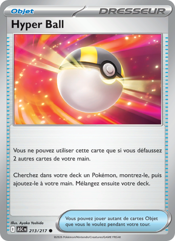 Hyper Ball 213 — Héros Transcendants (French Pokémon TCG card)