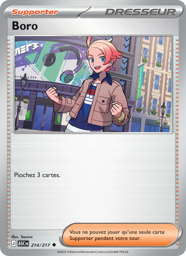 Boro 214 — Héros Transcendants (French Pokémon TCG card)