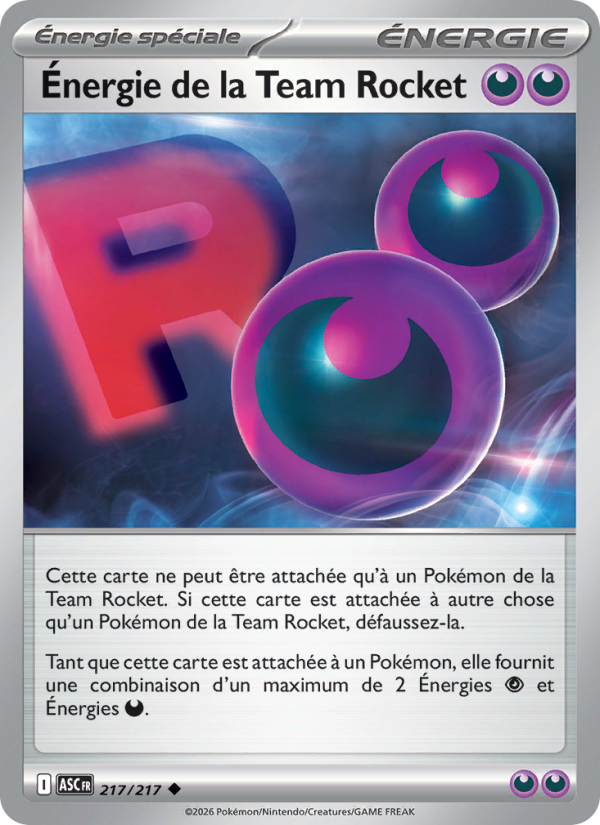 Énergie de la Team Rocket 217 — Héros Transcendants (French Pokémon TCG card)