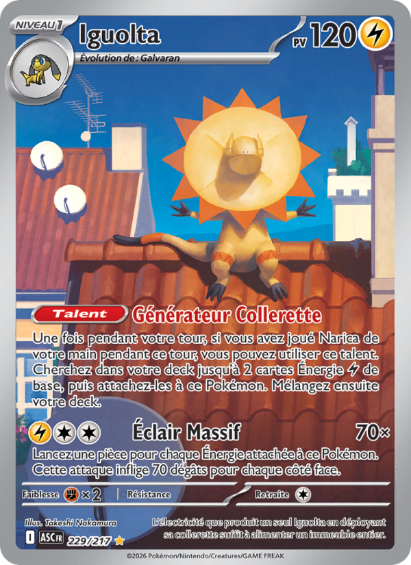 Iguolta 229 — Héros Transcendants (French Pokémon TCG card)