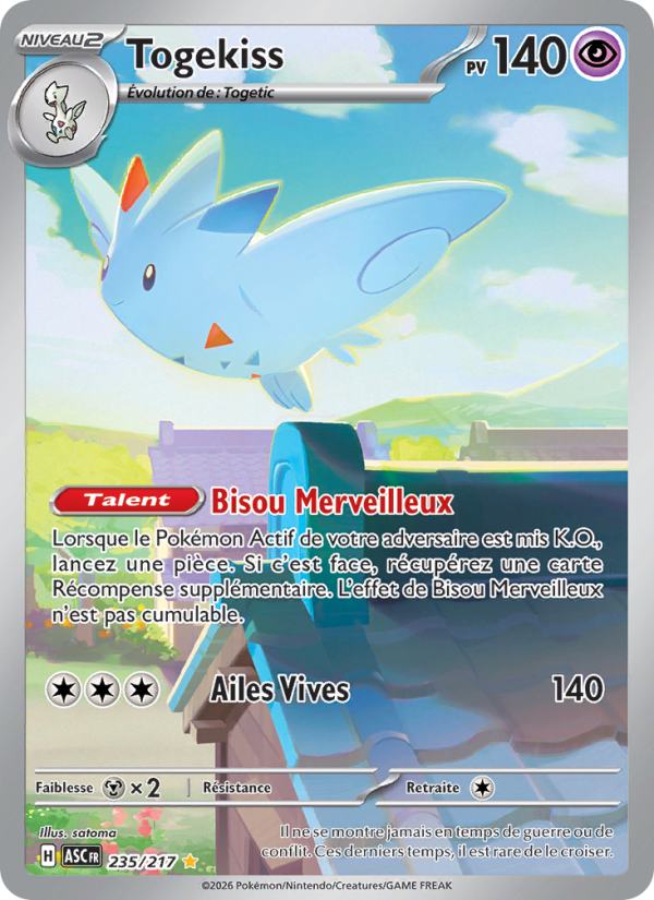 Togekiss 235 — Héros Transcendants (French Pokémon TCG card)