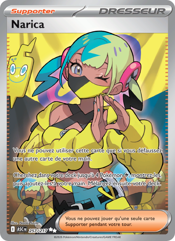 Narica 257 — Héros Transcendants (French Pokémon TCG card)