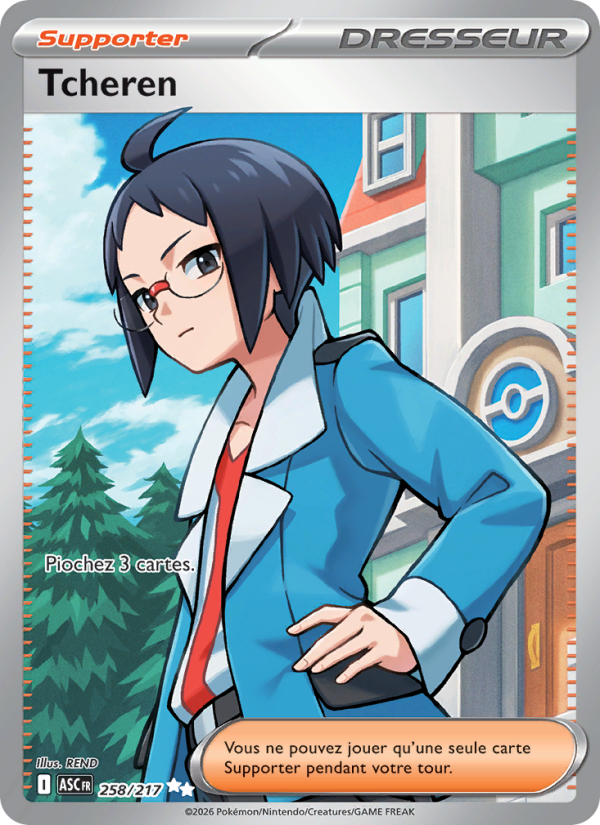 Tcheren 258 — Héros Transcendants (French Pokémon TCG card)