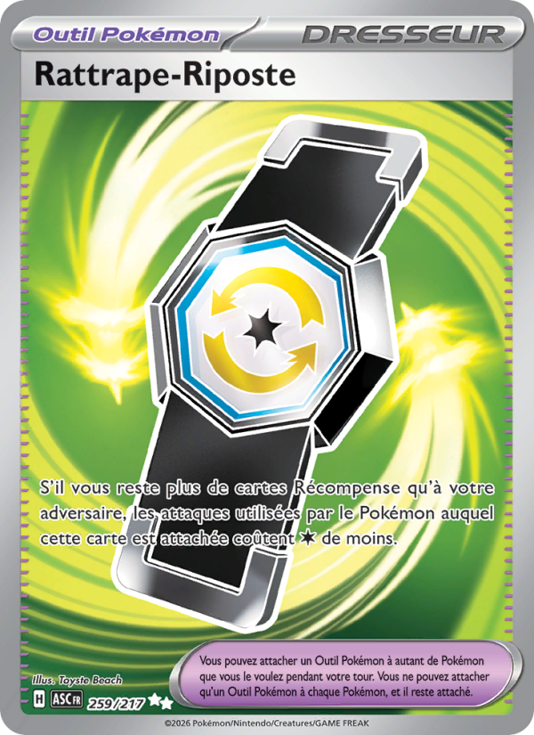 Rattrape-Riposte 259 — Héros Transcendants (French Pokémon TCG card)
