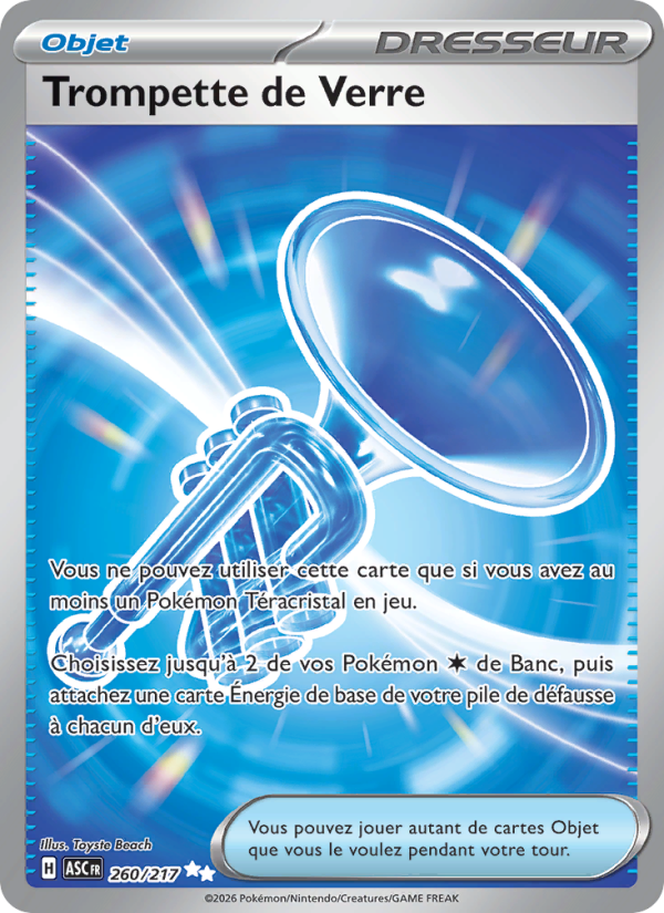 Trompette de Verre 260 — Héros Transcendants (French Pokémon TCG card)