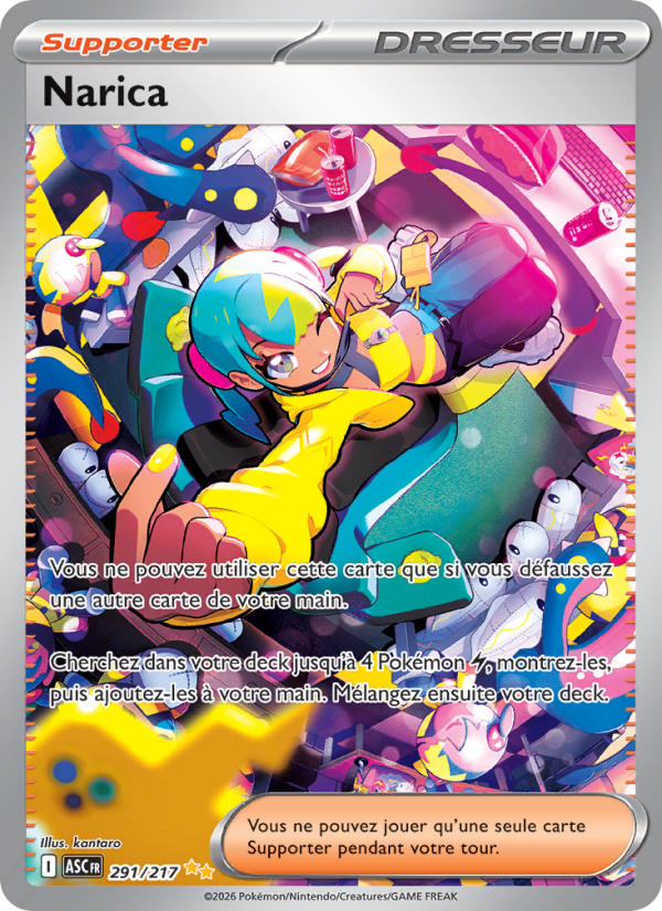 Narica 291 — Héros Transcendants (French Pokémon TCG card)