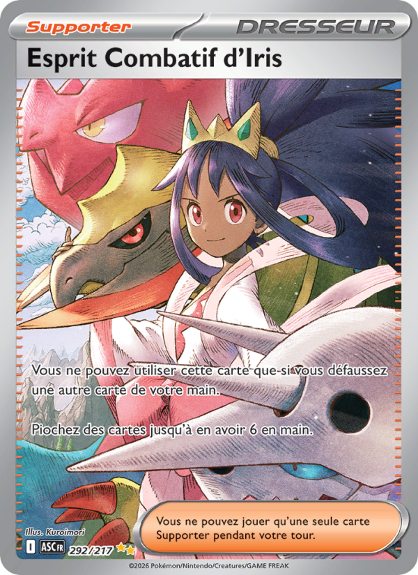 Esprit Combatif d'Iris 292 — Héros Transcendants (French Pokémon TCG card)