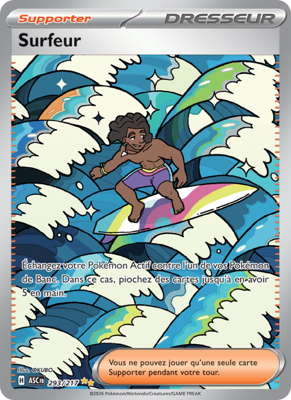 Surfeur 293 — Héros Transcendants (French Pokémon TCG card)