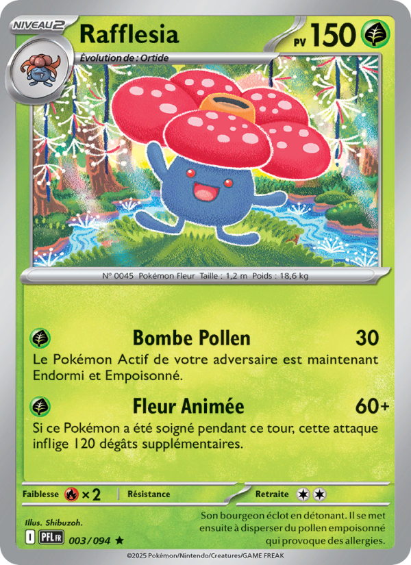 Rafflesia 003 — Flammes Fantasmagoriques (French Pokémon TCG card)