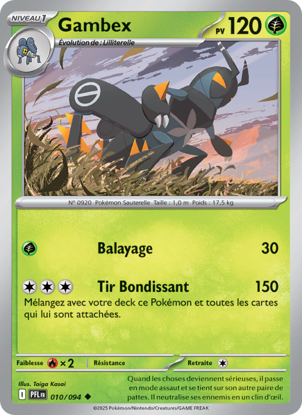 Gambex 010 — Flammes Fantasmagoriques (French Pokémon TCG card)