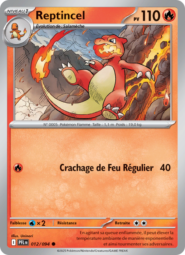 Reptincel 012 — Flammes Fantasmagoriques (French Pokémon TCG card)
