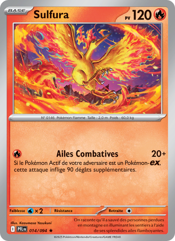 Sulfura 014 — Flammes Fantasmagoriques (French Pokémon TCG card)
