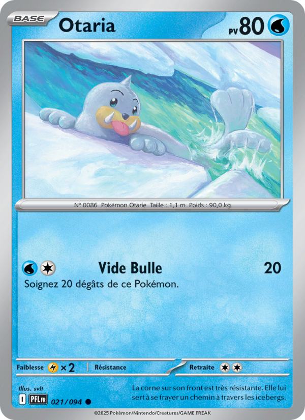 Otaria 021 — Flammes Fantasmagoriques (French Pokémon TCG card)