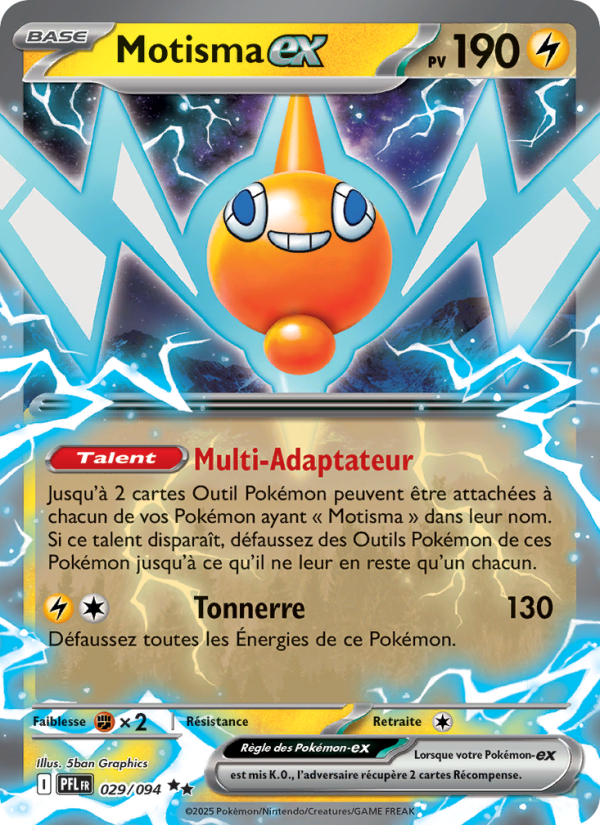 Motisma-ex 029 — Flammes Fantasmagoriques (French Pokémon TCG card)