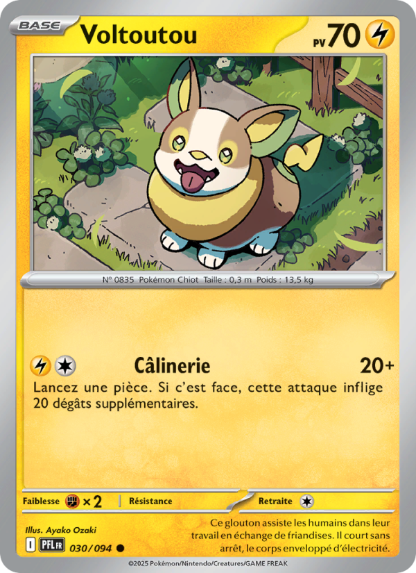 Voltoutou 030 — Flammes Fantasmagoriques (French Pokémon TCG card)