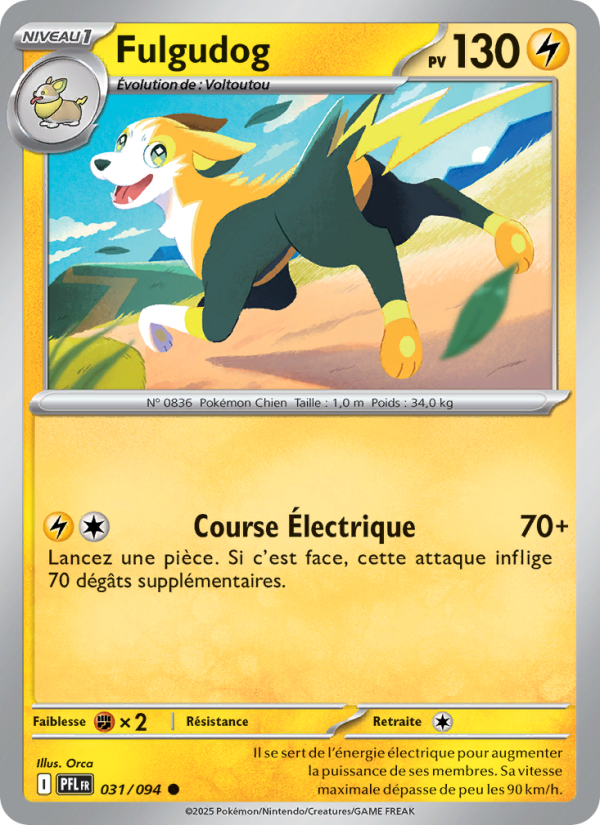 Fulgudog 031 — Flammes Fantasmagoriques (French Pokémon TCG card)