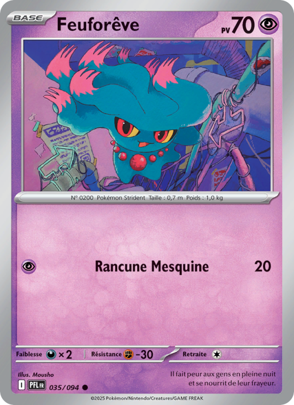 Feuforêve 035 — Flammes Fantasmagoriques (French Pokémon TCG card)