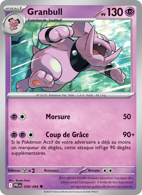 Granbull 038 — Flammes Fantasmagoriques (French Pokémon TCG card)