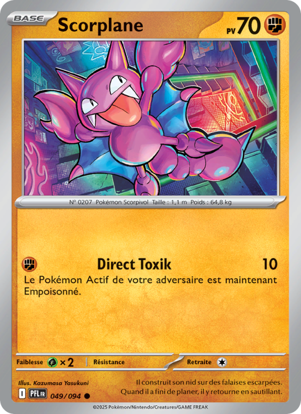 Scorplane 049 — Flammes Fantasmagoriques (French Pokémon TCG card)