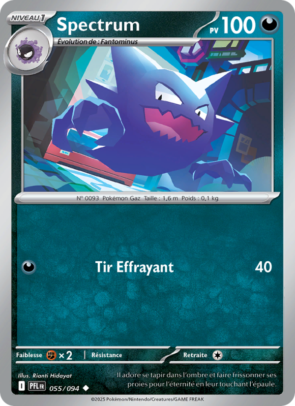 Spectrum 055 — Flammes Fantasmagoriques (French Pokémon TCG card)