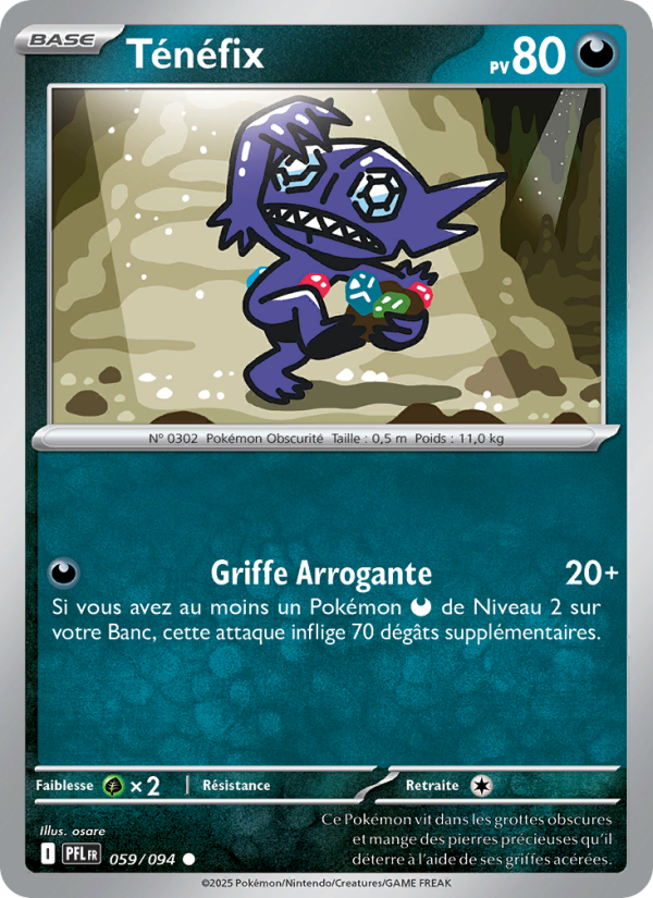 Ténéfix 059 — Flammes Fantasmagoriques (French Pokémon TCG card)