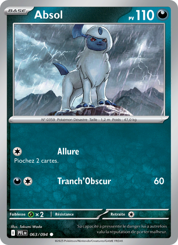 Absol 063 — Flammes Fantasmagoriques (French Pokémon TCG card)