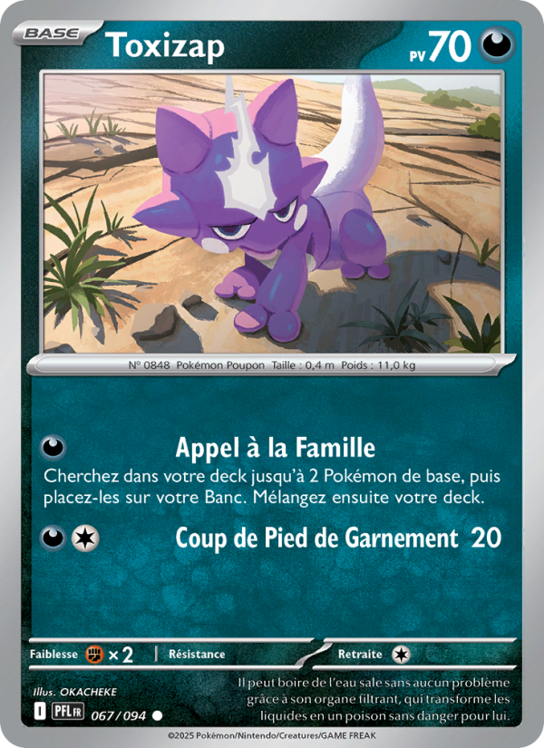 Toxizap 067 — Flammes Fantasmagoriques (French Pokémon TCG card)