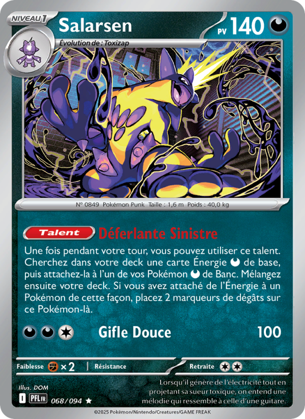 Salarsen 068 — Flammes Fantasmagoriques (French Pokémon TCG card)