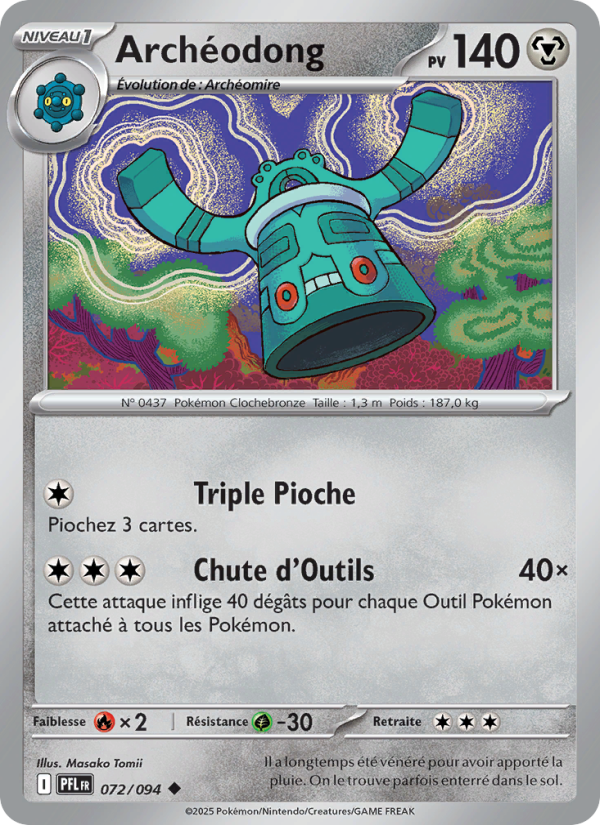 Archéodong 072 — Flammes Fantasmagoriques (French Pokémon TCG card)