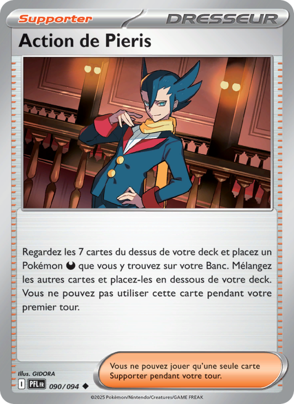 Action de Pieris 090 — Flammes Fantasmagoriques (French Pokémon TCG card)