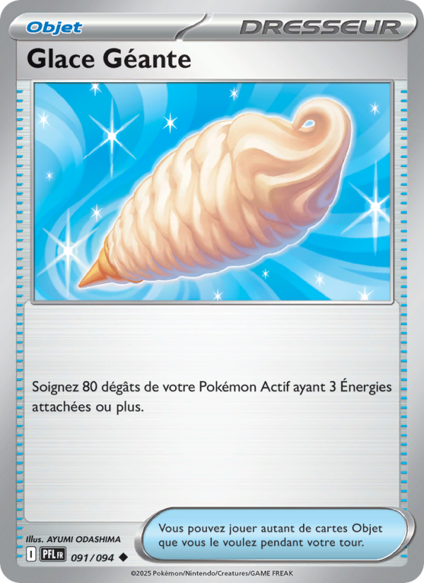 Glace Géante 091 — Flammes Fantasmagoriques (French Pokémon TCG card)