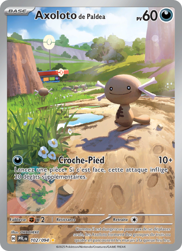 Axoloto de Paldea 102 — Flammes Fantasmagoriques (French Pokémon TCG card)