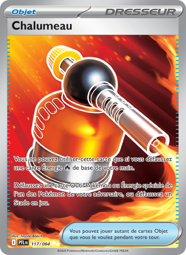Chalumeau 117 — Flammes Fantasmagoriques (French Pokémon TCG card)