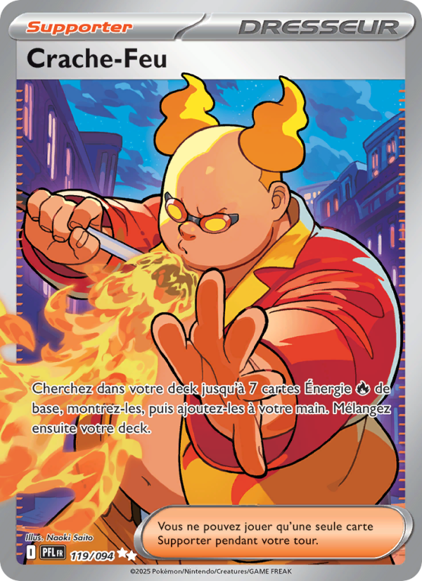 Crache-Feu 119 — Flammes Fantasmagoriques (French Pokémon TCG card)