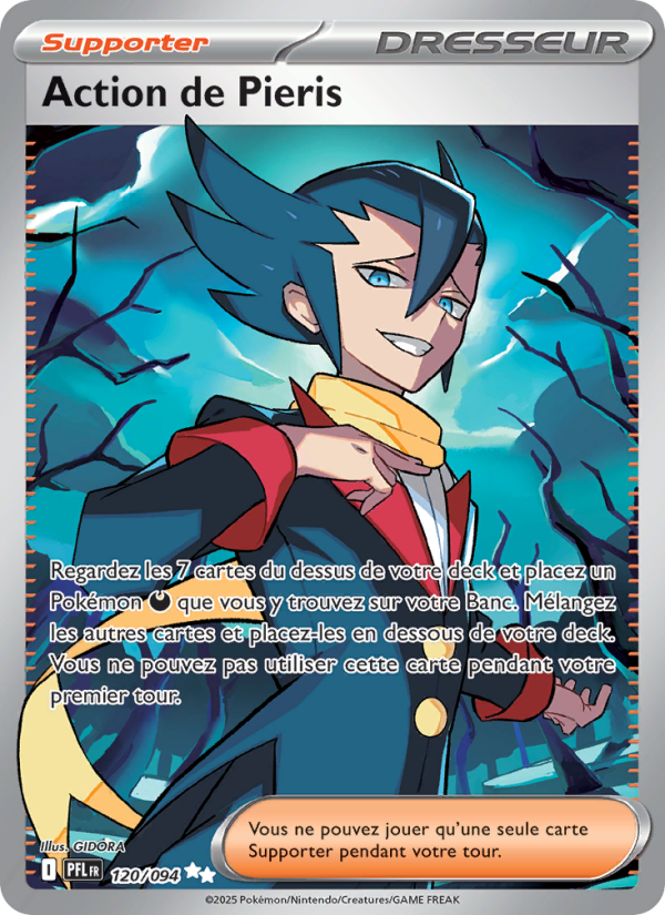 Action de Pieris 120 — Flammes Fantasmagoriques (French Pokémon TCG card)