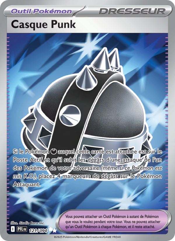 Casque Punk 121 — Flammes Fantasmagoriques (French Pokémon TCG card)