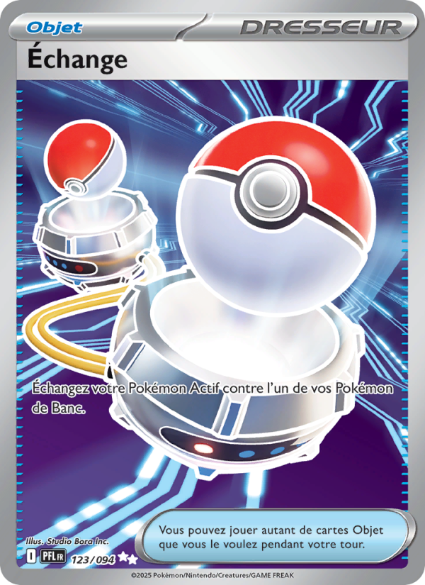 Échange 123 — Flammes Fantasmagoriques (French Pokémon TCG card)