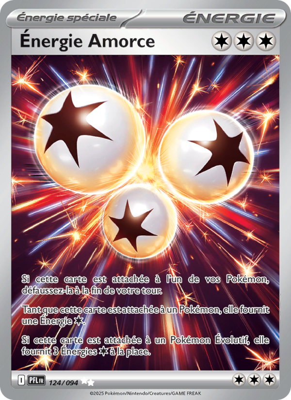 Énergie Amorce 124 — Flammes Fantasmagoriques (French Pokémon TCG card)