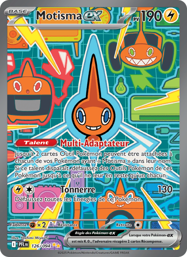 Motisma-ex 126 — Flammes Fantasmagoriques (French Pokémon TCG card)